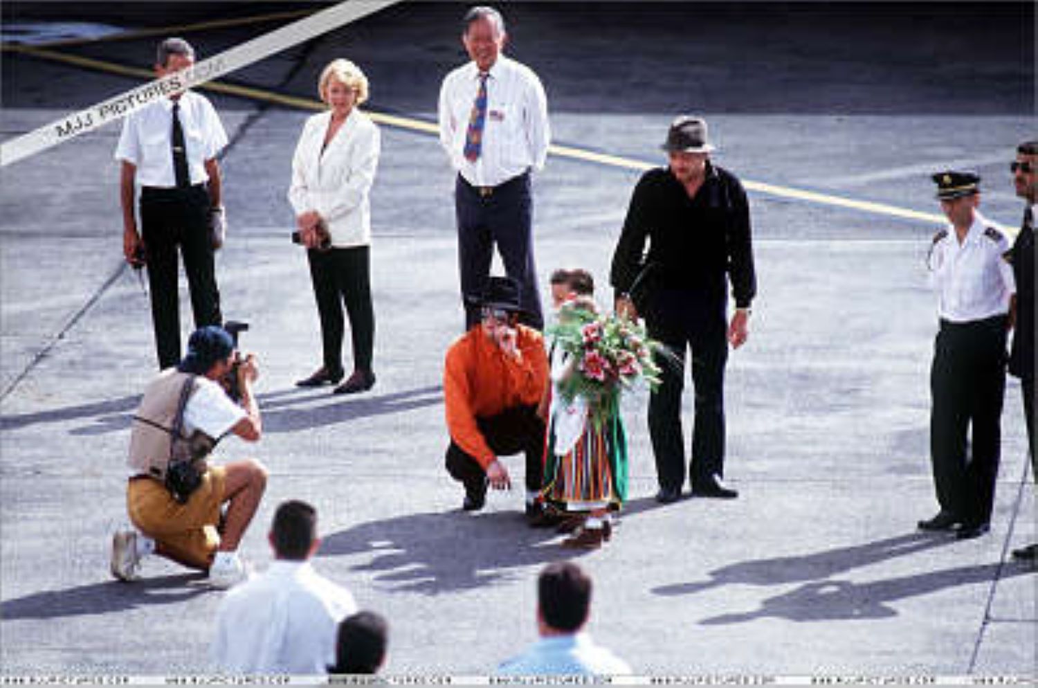 Michael Jackson at Los Rodeos Airport Tenerife