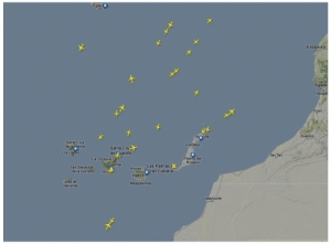 Flight Radar Canary Islands-Live Aircraft Movements