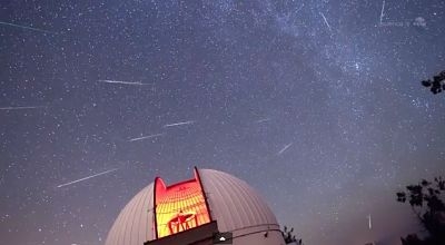 Perseid Meteor Shower Viewable from Mount Teide