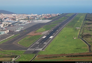 Plane Skids Off Tenerife Runway
