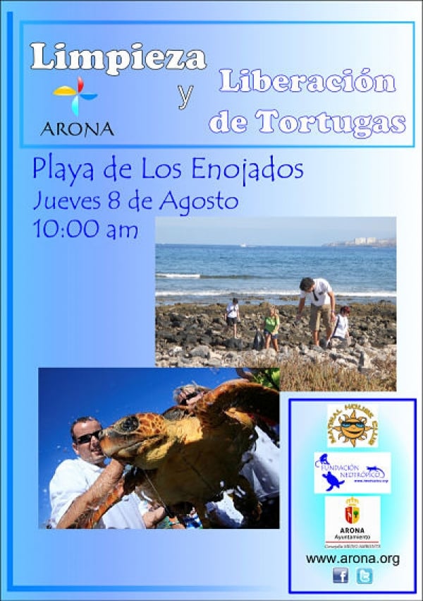 Turtle Release at Los Enojados Beach Tenerife